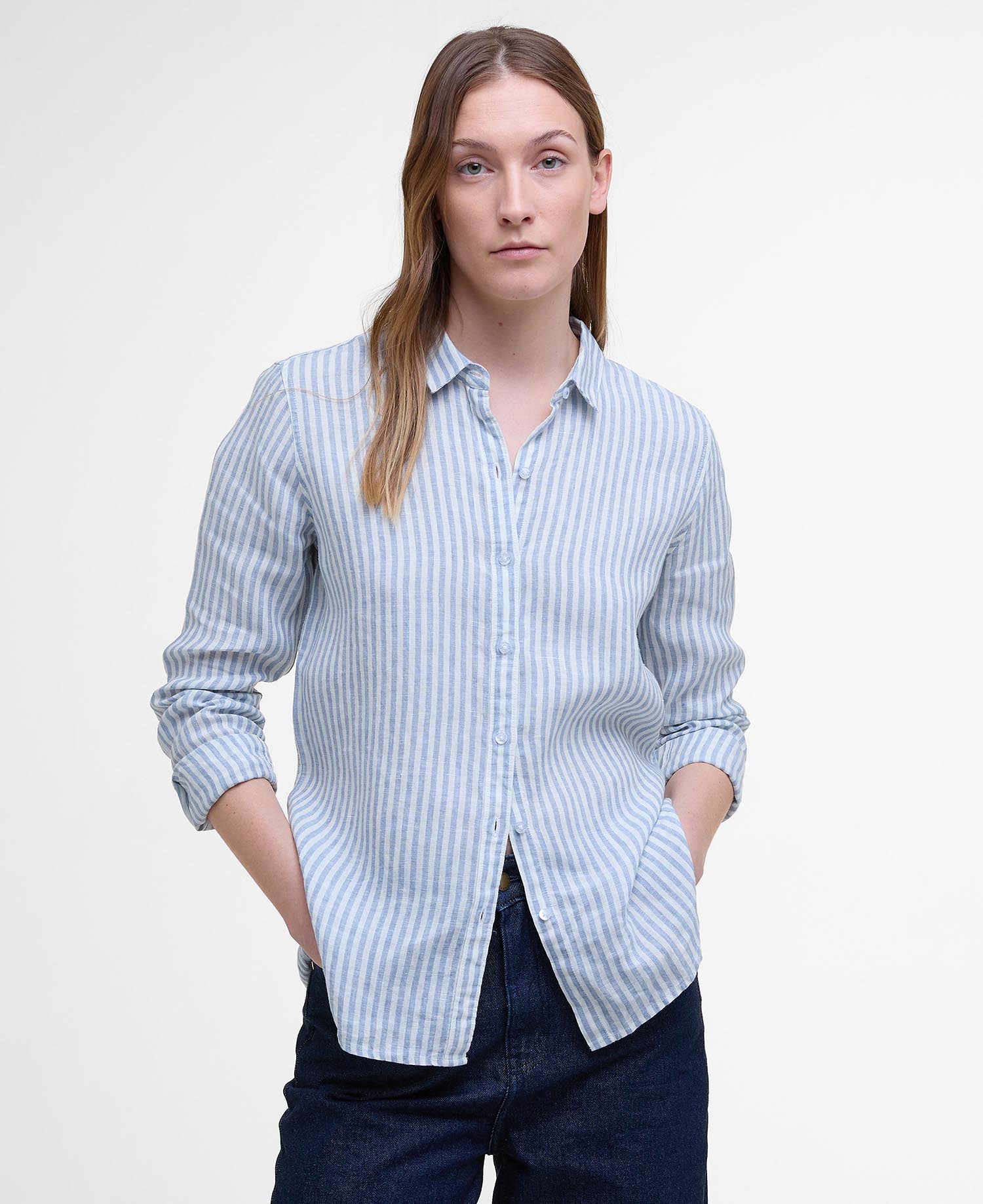 Camicia a maniche lunghe Marine dalla vestibilità comoda image number 0