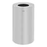 Rubbermaid Commercial, Atrium, Open Top, 21 gal, Metal, Silver, Round, Receptacle