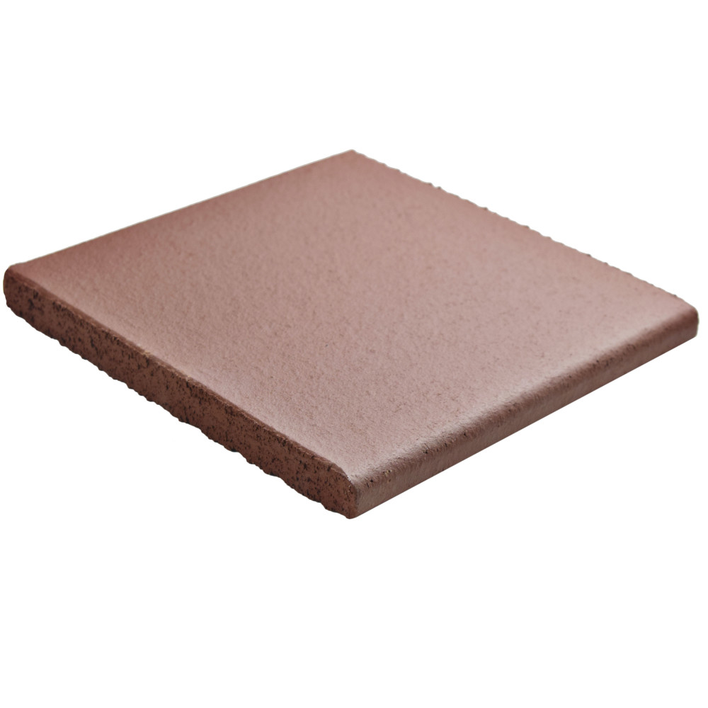 Quarry Bullnose Red 5-7/8 in. x 5-7/8 in. Ceramic Floor and Wall Trim