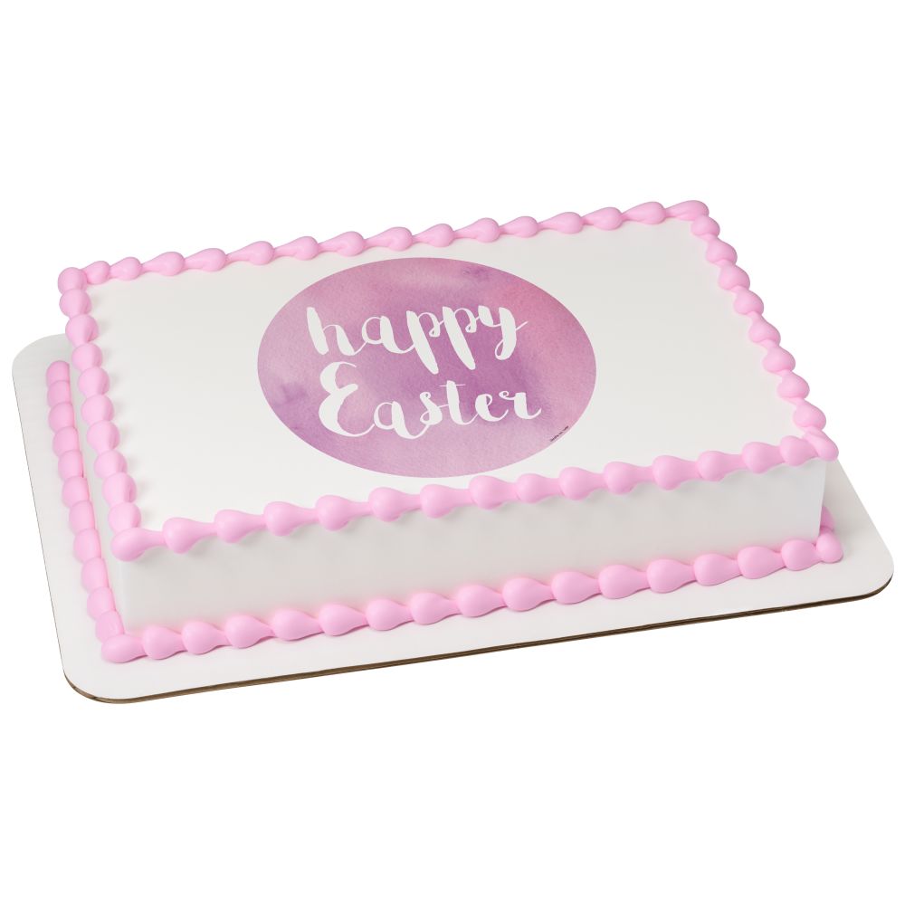Image Cake Watercolor Happy Easter