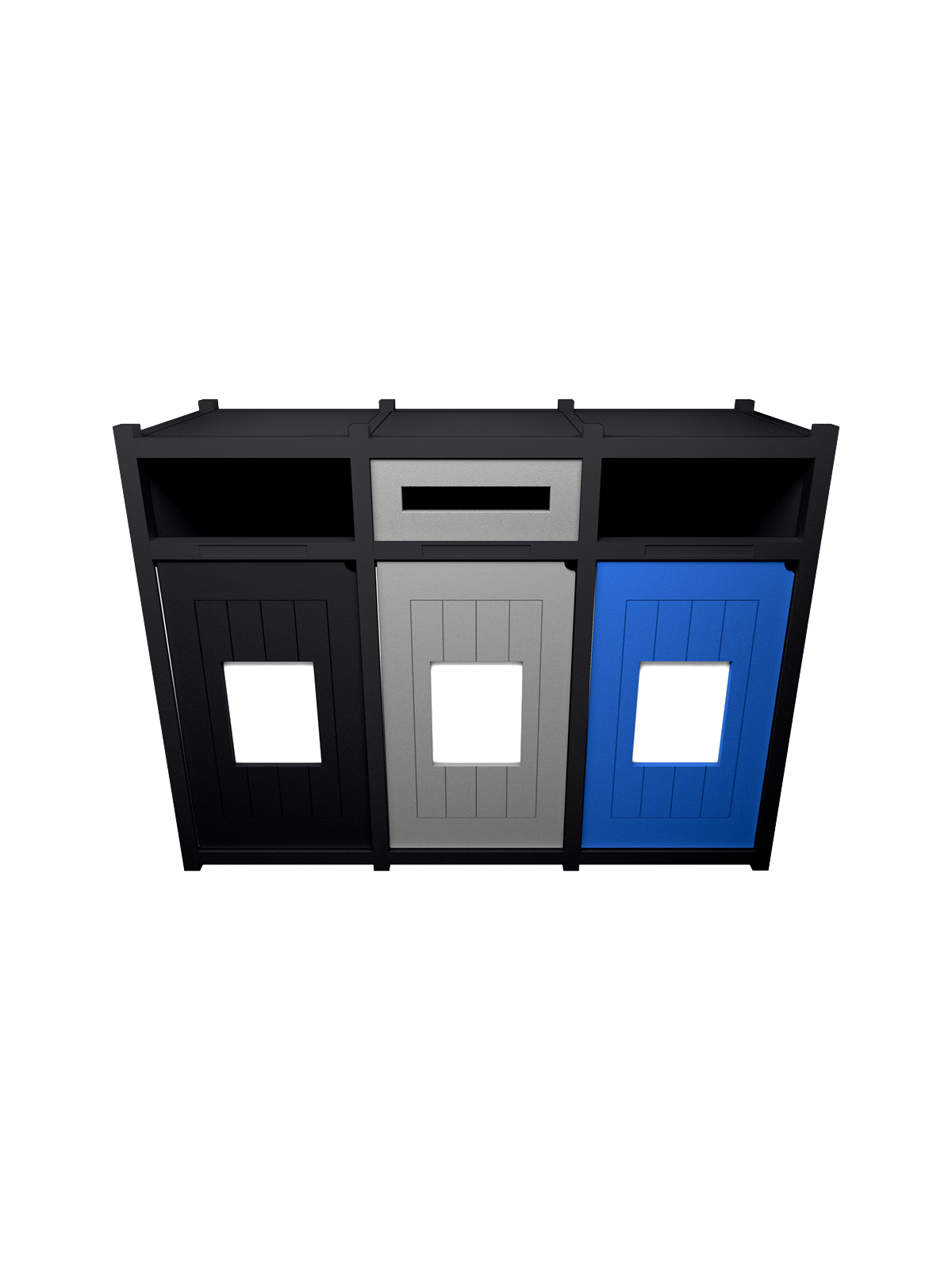 VISION – Triple – Unit – Full-Slot-Full – Black-Grey-Blue