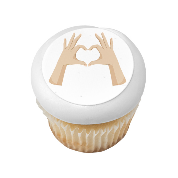 Heart Hands PhotoCake® Edible Image®