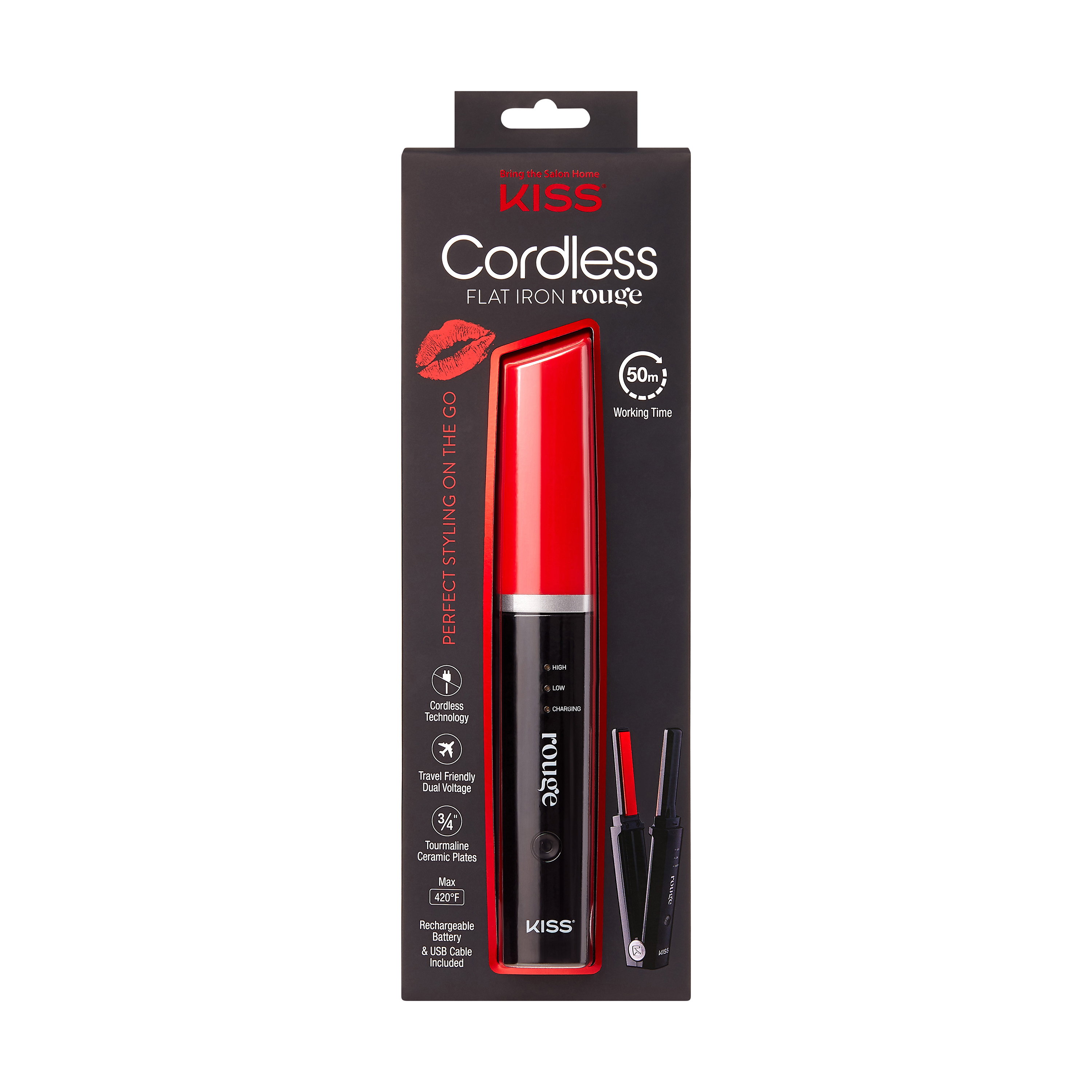 Tourmaline | 3/4in | Cordless Ceramic Flat Iron