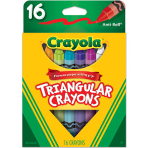 Triangular Crayons, 16 Count