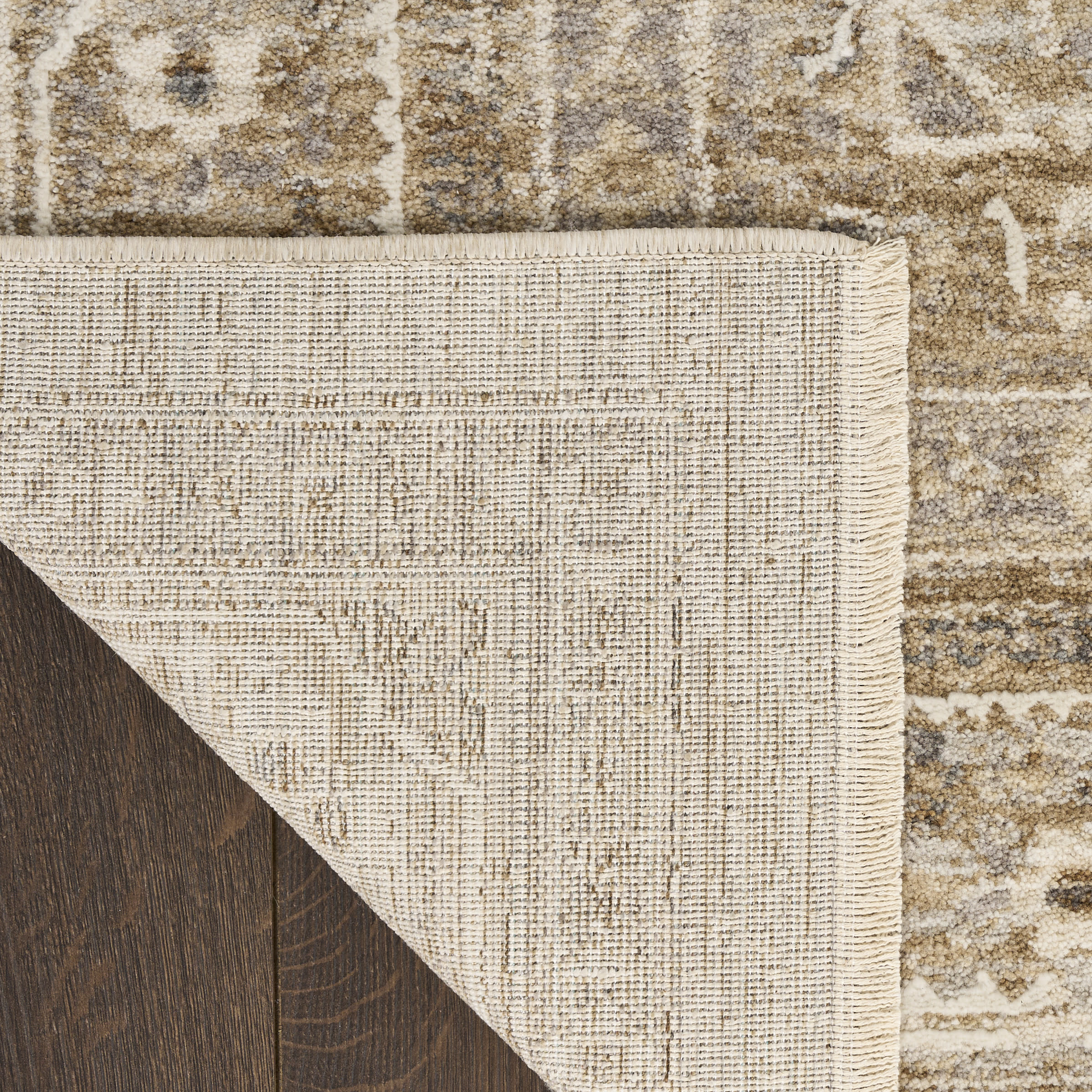 Nourison Retreat 5'3" x 7'6" Beige Vintage Indoor Rug