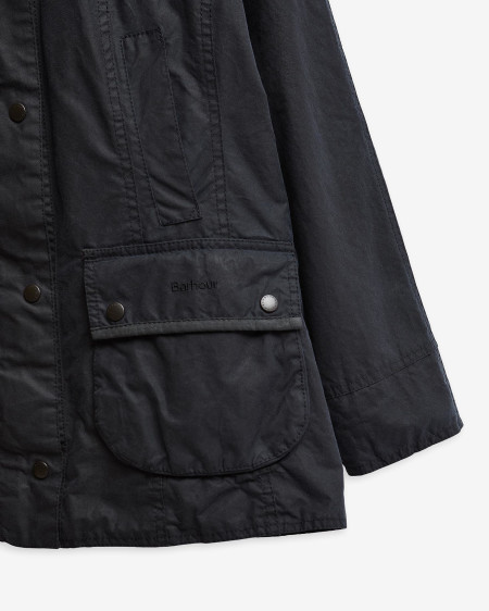 Barbour Re-Loved Beadnell Waxed Jacket - Size 14