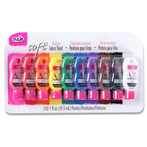 Soft Fabric Paint 10 pack