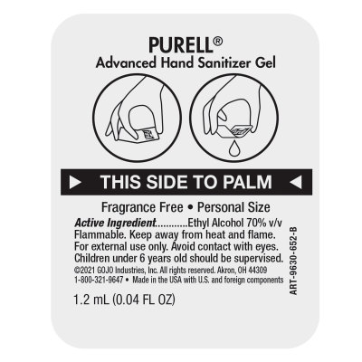 PURELL PERSONALS™ Advanced Hand Sanitizer Portable Packets - DISCONTINUED