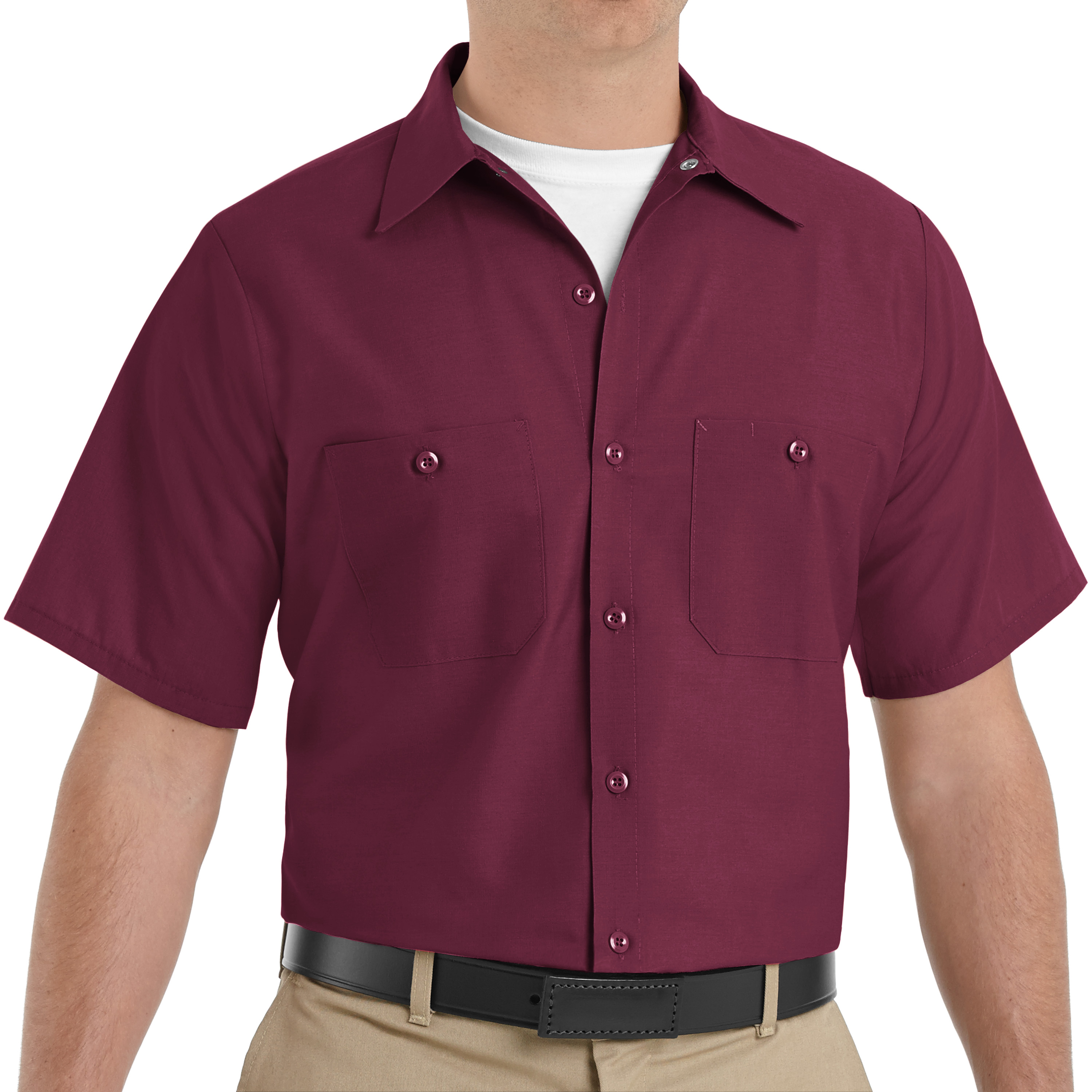Red Kap Men's Short Sleeve Industrial Work Shirt - Picture 13 of 84