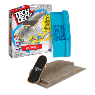 Tech Deck DIY Concrete Reusable Modeling Playset with Exclusive Enjoi Fingerboard, Rail, Molds, Skatepark Kit, Kids Toy for Boys and Girls Ages 6 and up