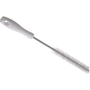 Carlisle, Sparta Spectrum, 1in, Valve & Fitting Straight Brush 15" Long/1" D - White, Galvanized Wire Bristles, White