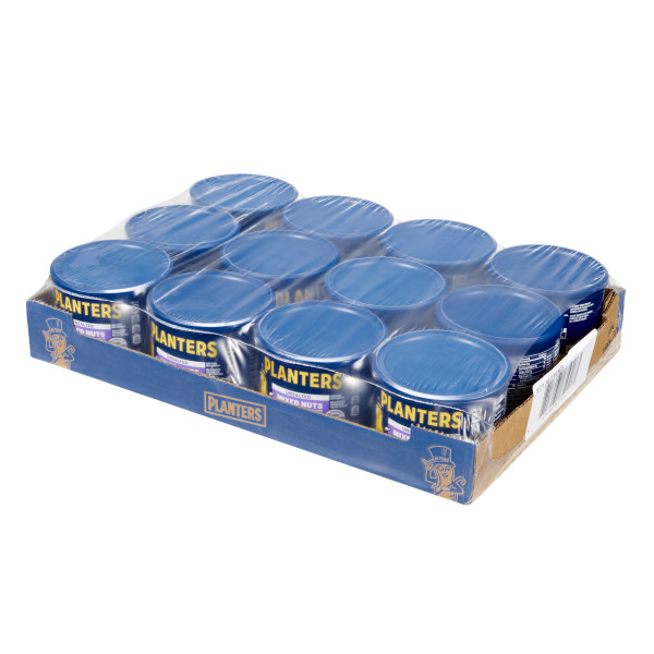 PLANTERS(r) Unsalted Mixed Nuts 12/10.3oz . C1RA - Front Right Closed Case (Hi Res)