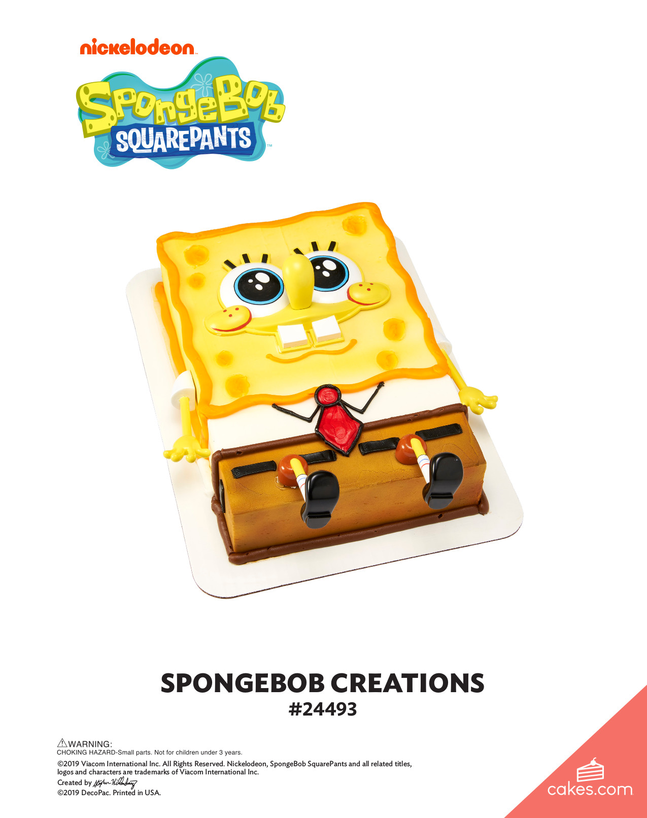 Spongebob Squarepants™ Creations Decoset® The Magic Of Cakes® Page Decopac 7730