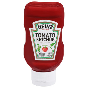 HEINZ Ketchup, 14 oz. FOREVER FULL Inverted Bottles (Pack of 16) image