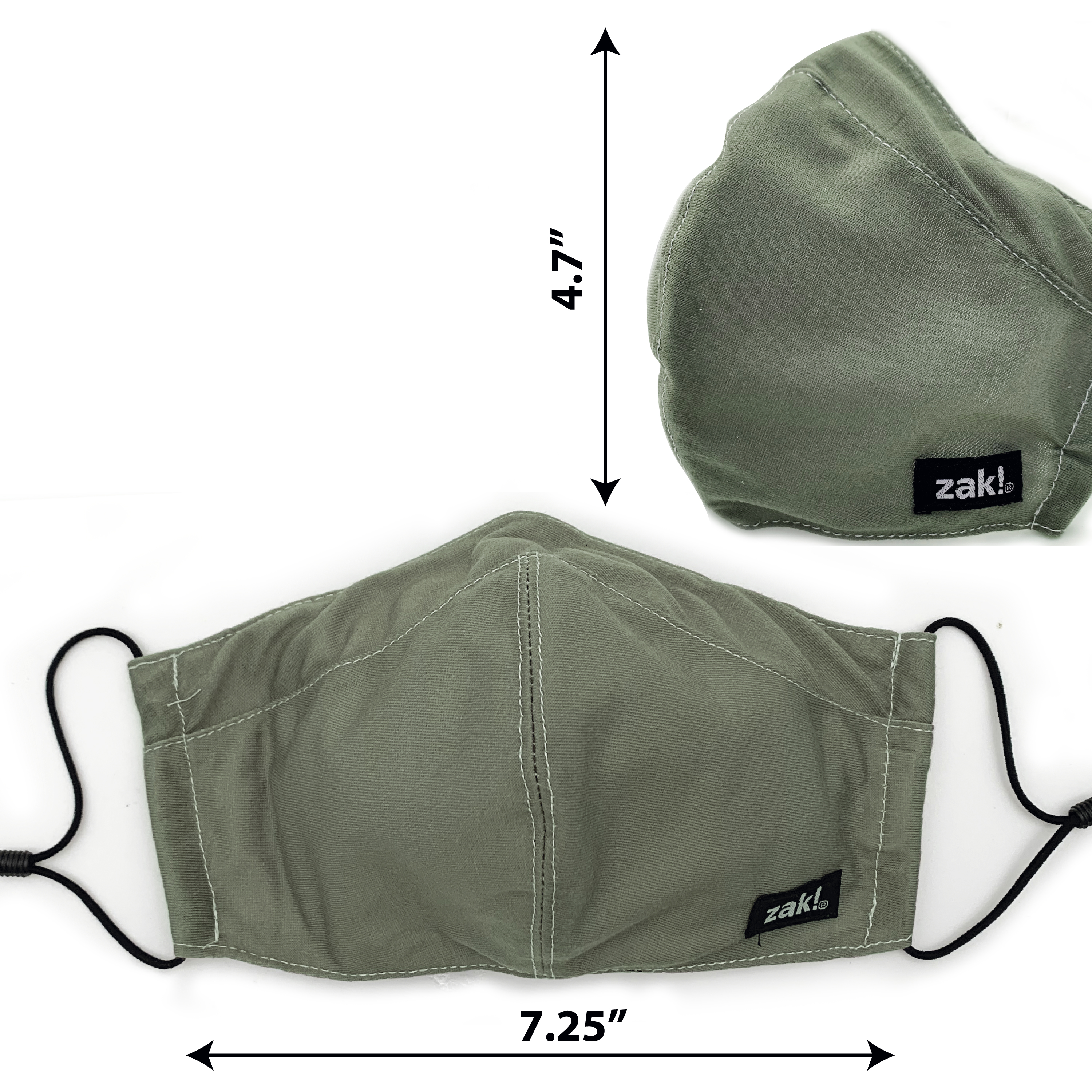 Zak Personal Protective Equipment (PPE) Reusable Safety Face Masks, Assorted Colors, 4-piece set slideshow image 2 Zak Personal Protective Equipment (PPE) Reusable Safety Face Masks, Assorted Colors, 4-piece set slideshow image 2
