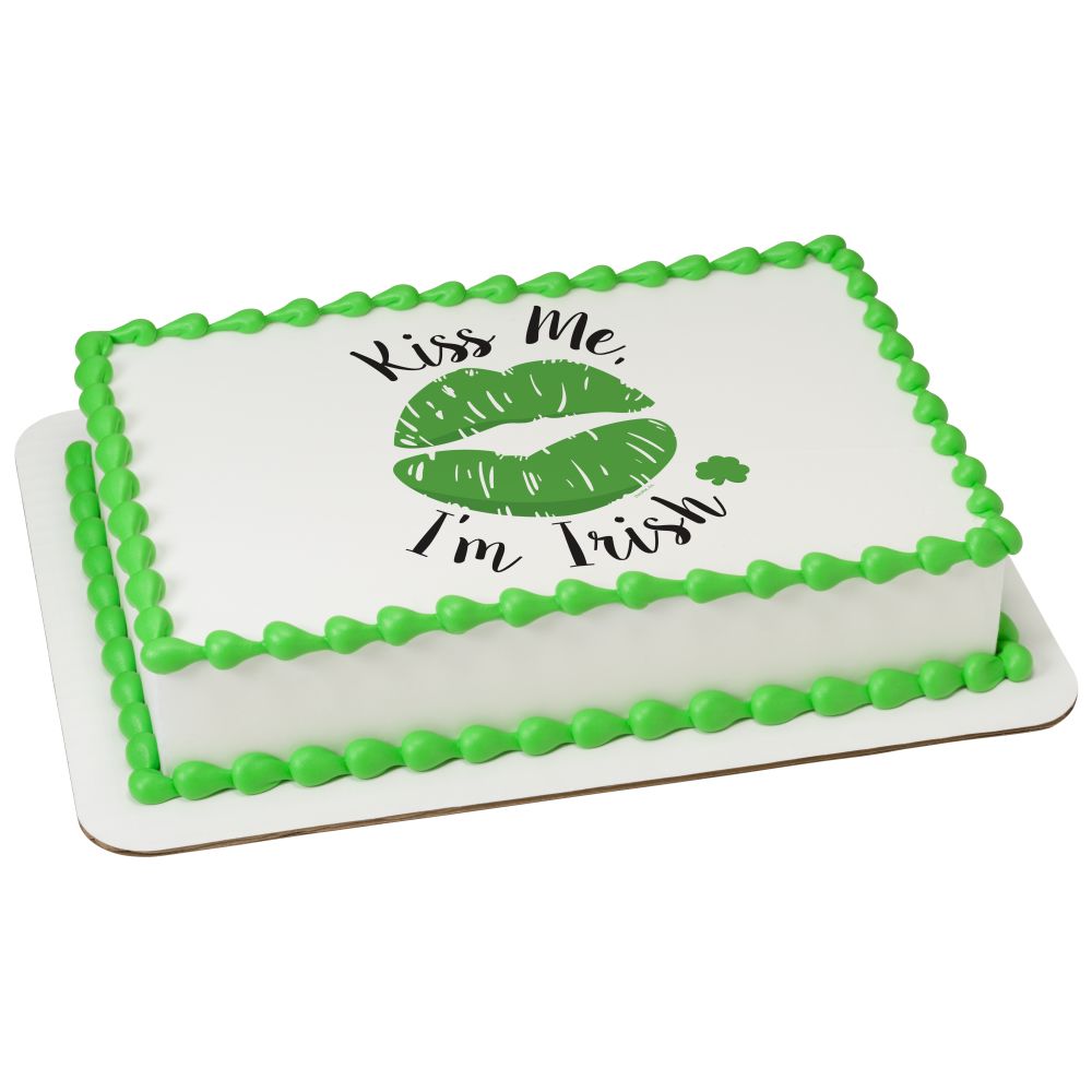 Image Cake Kiss Me I'm Irish