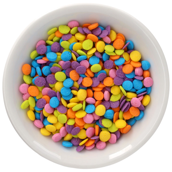 Neon Bright Confetti - Red 3 Free Quins