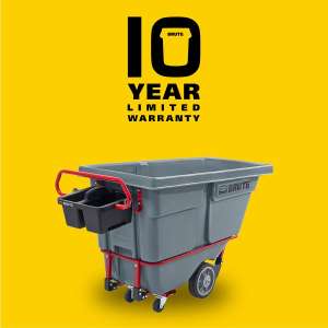 Rubbermaid Commercial, BRUTE Heavy Duty Plus, Tilt Truck, 13.5 cu ft, Gray