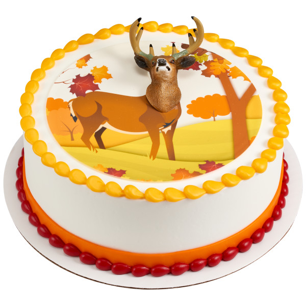 Deer Head Magnet PhotoCake® Edible Image® DecoSet® Background