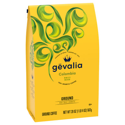 Gevalia Colombia Colombian Medium 100% Arabica Ground Coffee, 20 oz Bag