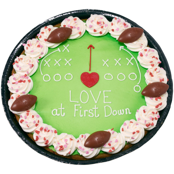 NFL Brown Football with Shield Cupcake Rings