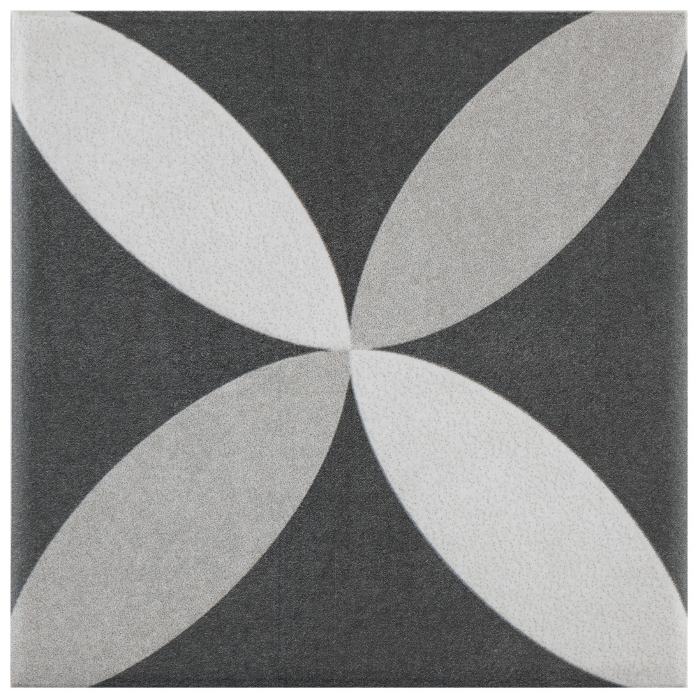 Twenties Mini Petal 3-7/8 in. x 3-7/8 in. Ceramic Floor and Wall Tile