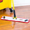 Rubbermaid Commercial, HYGEN™, Microfiber Hook & Loop Mop, 18"W, Red