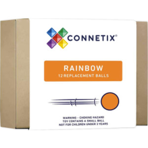 Magnetic Tiles Rainbow Ball Pack, 12 Pieces