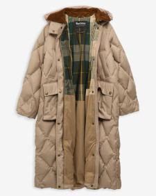 Longline Yasmin Down Puffer Jacket Light Trench