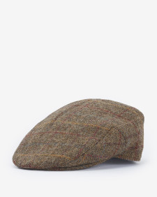 Crieff Flat Cap Olive-Blue-Red