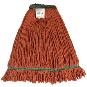 Hillyard, High Performance, Medium, Looped-End, 1.25" Headband, Blend, Orange, Wet Mop