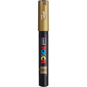 PC-1M Paint Marker, Extra Fine Bullet Tip (0.7-1.0 mm), Gold