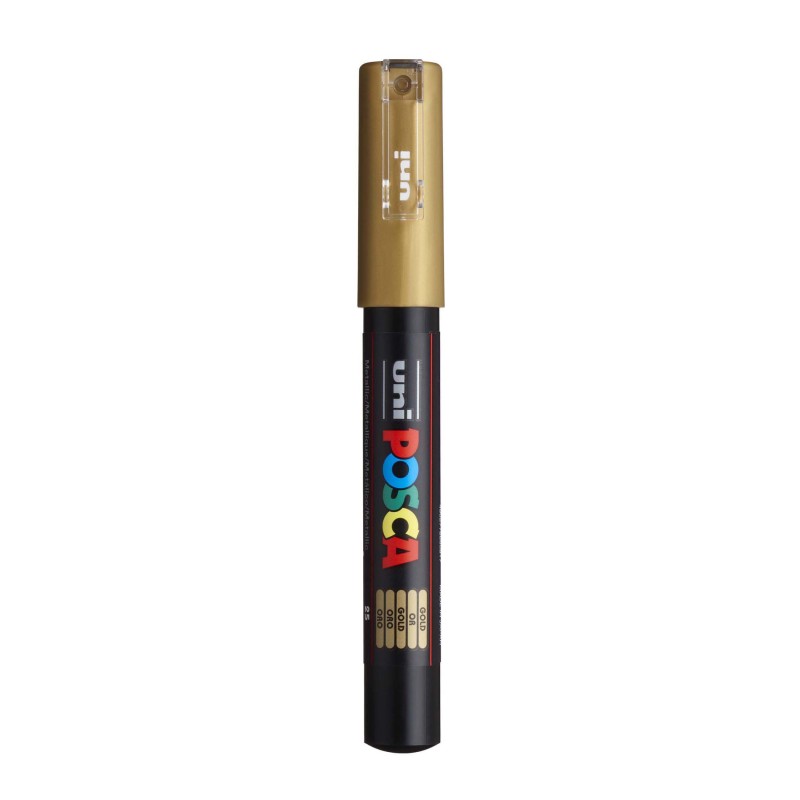 PC-1M Paint Marker, Extra Fine Bullet Tip (0.7-1.0 mm), Gold