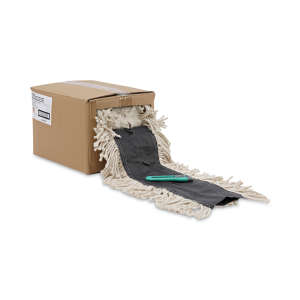 Boardwalk, Flash Forty Disposable Cut-to-Length, Cotton, Natural, Pocket, Dust Mop