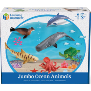 Jumbo Ocean Animals, Set of 6