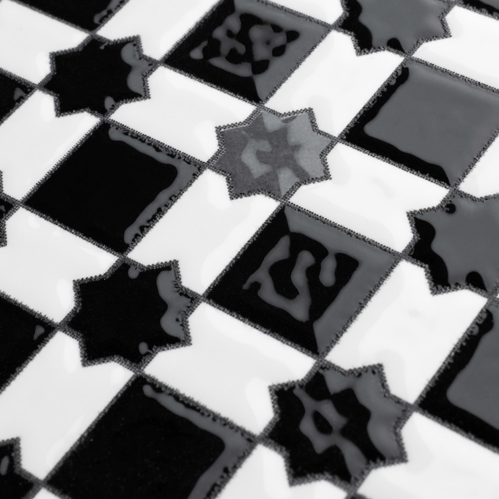 Sevillano Giralda Dark Grey 7-7/8 in. x 7-7/8 in. Ceramic Wall Tile