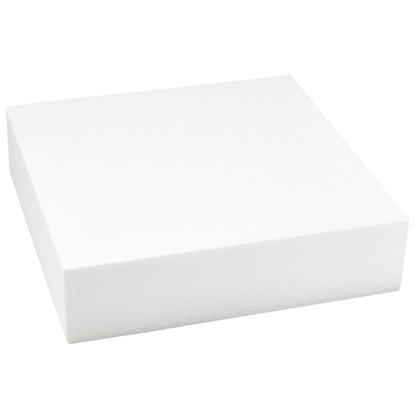 Square Styrofoam 14" x 3.5" Cake Form