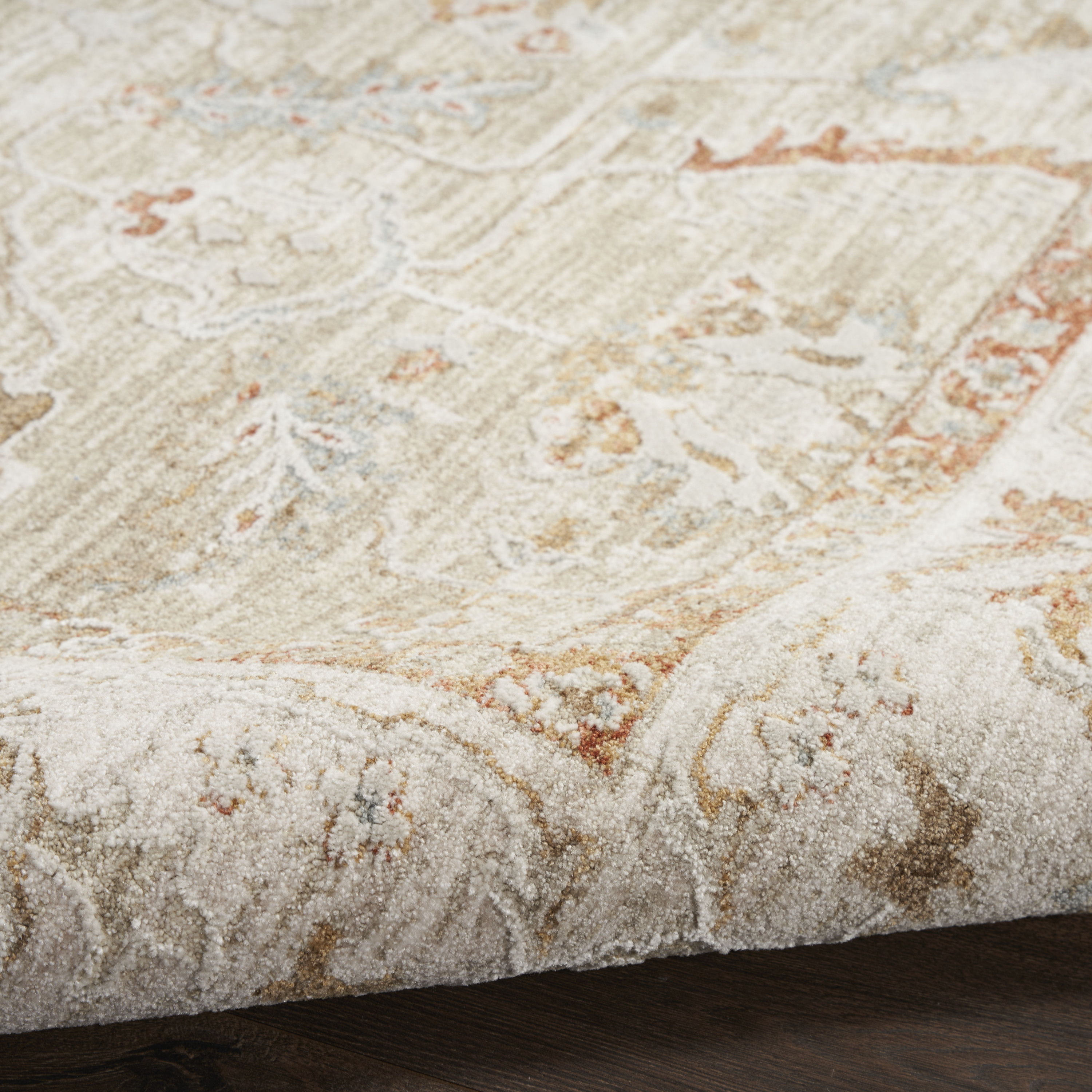 Nourison Infinite 2'3" x 10'2" Sage Ivory Vintage Indoor Rug