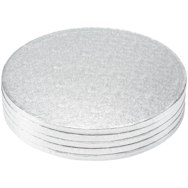12" Round Silver Foil Cake Board