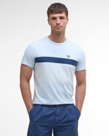 Braeside Striped T-Shirt Bleached Blue