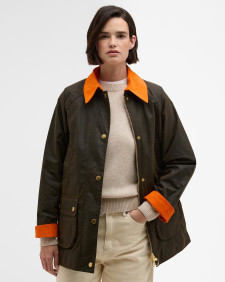 Icons Modern Beadnell Waxed Jacket Olive/Ancient