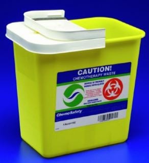 SharpSafety™ Chemotherapy Waste Container, 12 Gallon, 18¾ x 12¾ x 18¼ Inch