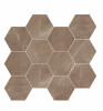 Luxury Amani Bronze 3×3 Hexagon Mosaic Polished rectified