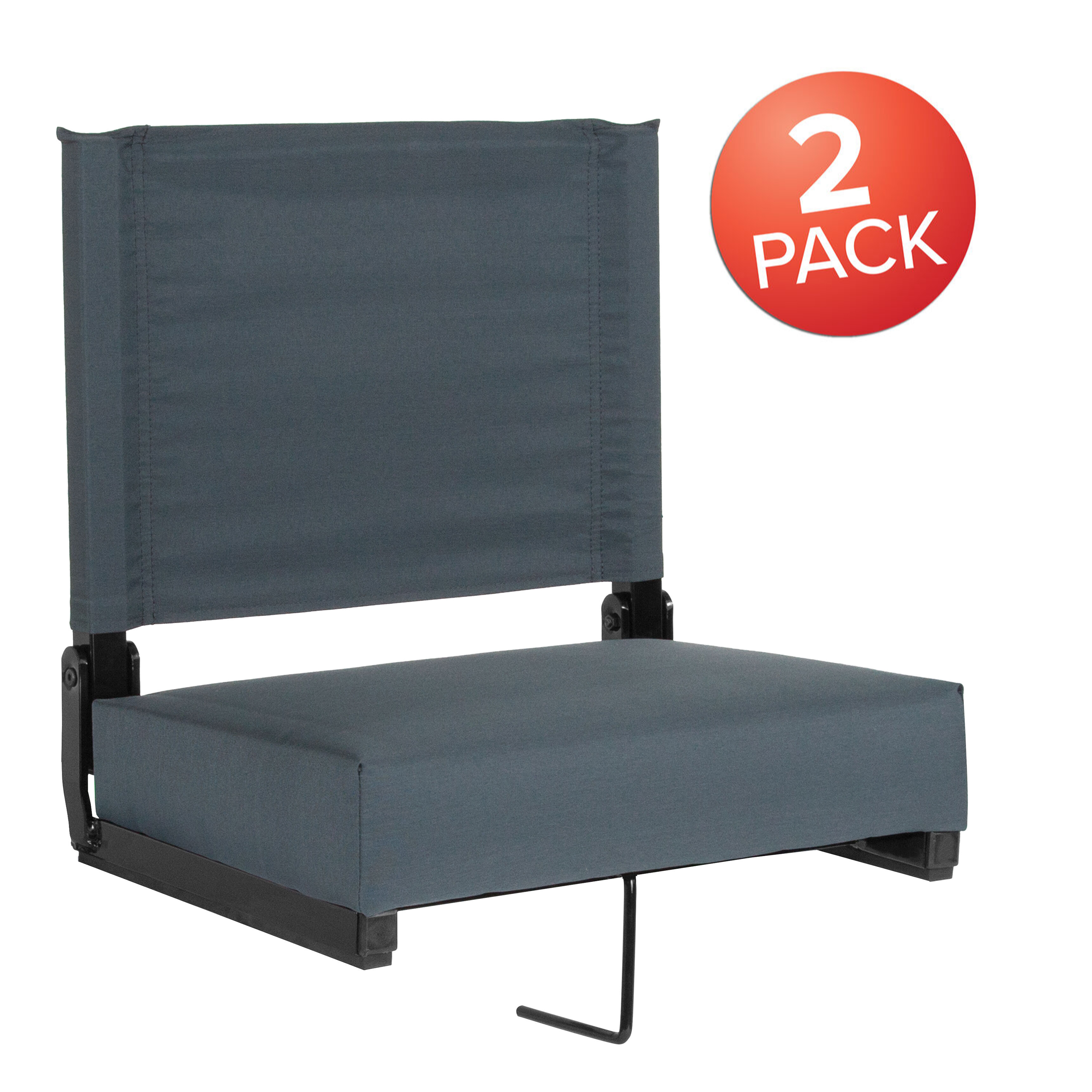 Juego de 2.500 lb. Silla de estadio ligera clasificada con asiento ultra acolchado, azul marino... - Imagen 78 de 175