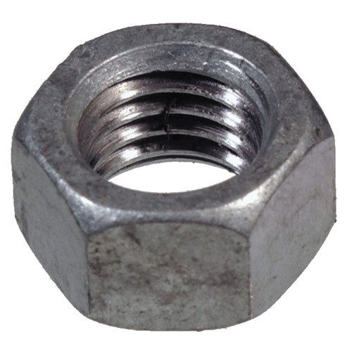 Coarse Galvanized Hex Nuts 3/8
