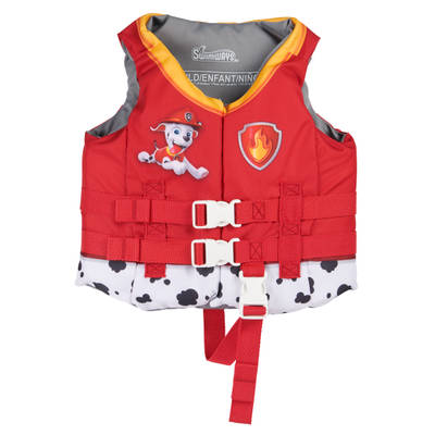 SwimWays Paw Patrol Swim Trainer Life Jacket, US Coast Guard Approved Life Vest Kids Swim Vest, Pool Floats & Life Jackets for Kids 33-55 lbs, Marshall