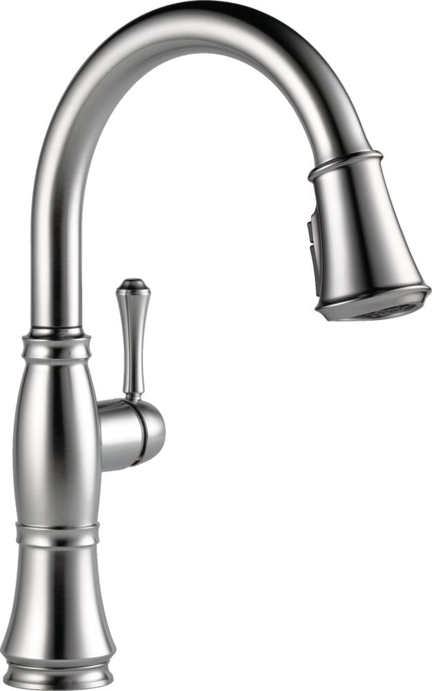 Delta Cassidy Pulldown Kitchen Faucet in Stainless-Certified Refurbished