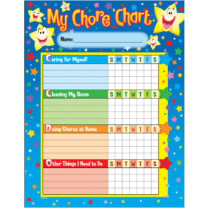 Stars Chore Charts, pad of 25