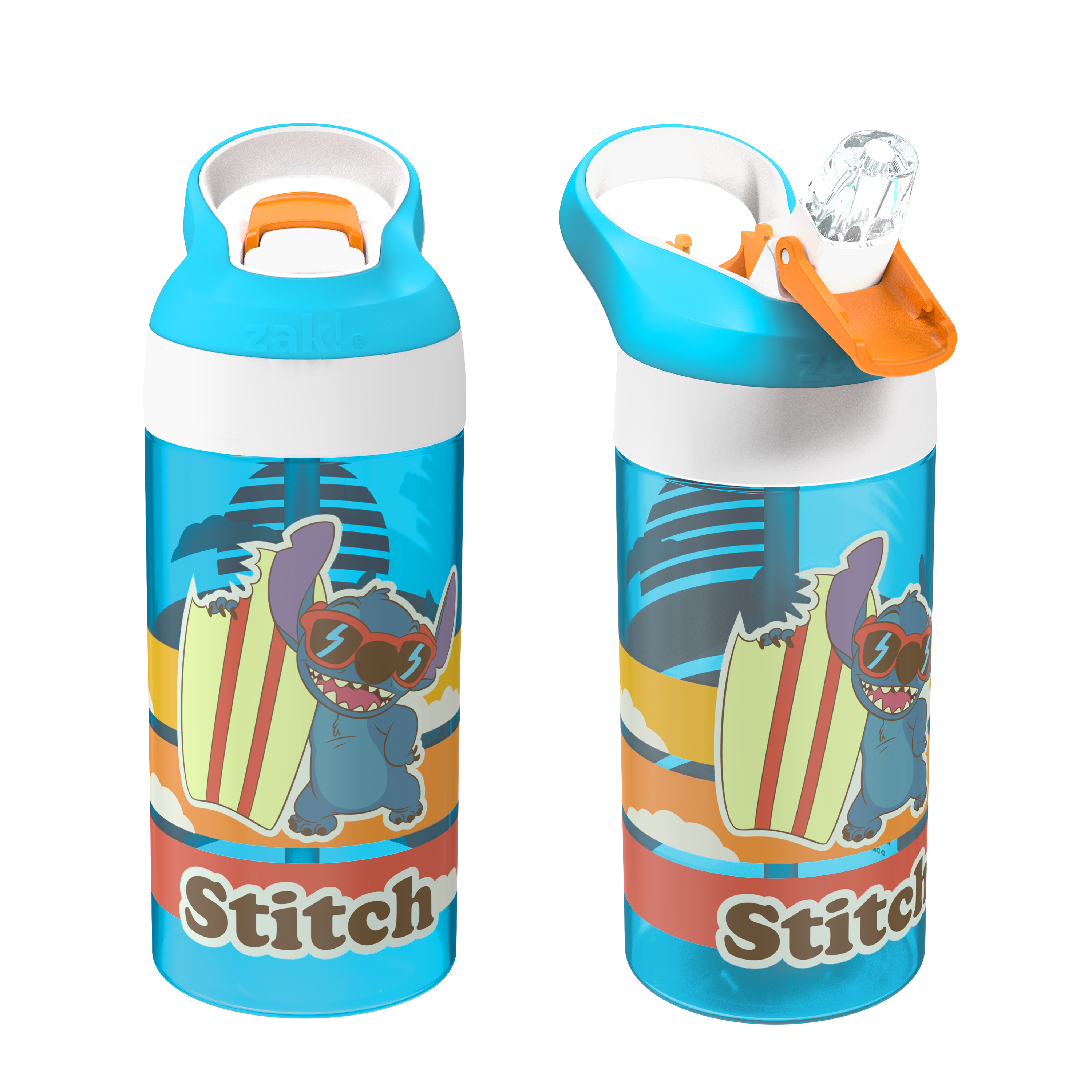 Disney 17.5 ounce Water Bottle, Lilo and Stitch, 2-piece set slideshow image 1