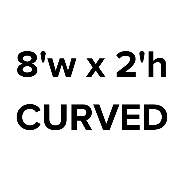 8'w x 5'h Curved